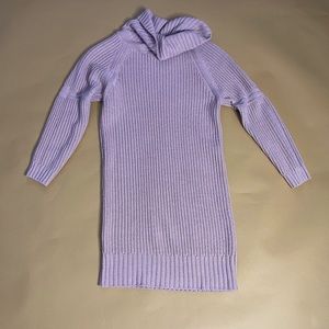 Pink long sleeve sweater dress